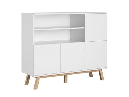 Buffet de salon Vero blanc mat 103  x 120 x 40 cm