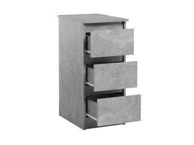 Caisson de bureau avec tiroirs Jaris module complémentaire gris béton