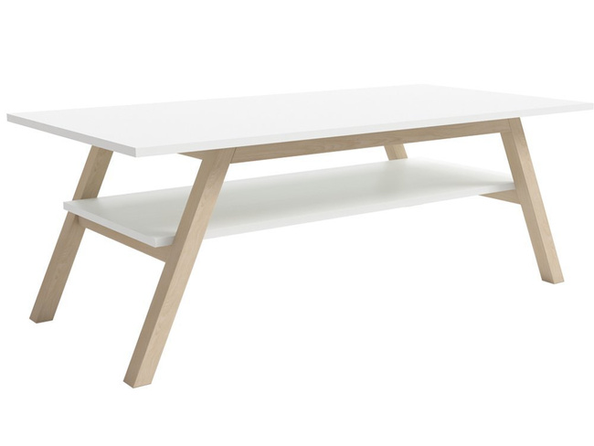 Table basse Carl blanc mat