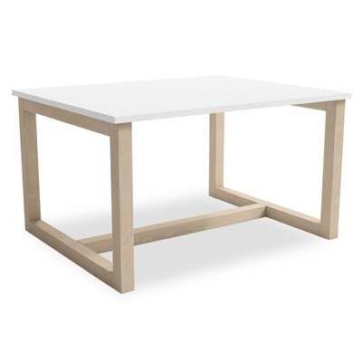 Table basse scandinave Lisa blanc mat 80 x 45 x 64 cm