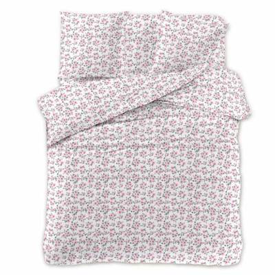 Trend Home Literie 140x200 Fleurs Rose Blanc