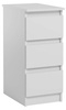 Caisson de bureau 3 tiroirs JARIS module complémentaire blanc mat