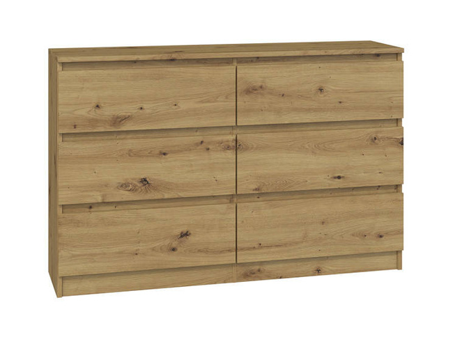 Commode 6 tiroirs Pari 6 chêne Artisan