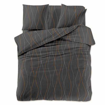 Trend Home Literie 140x200 Noir Géométrie